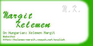 margit kelemen business card